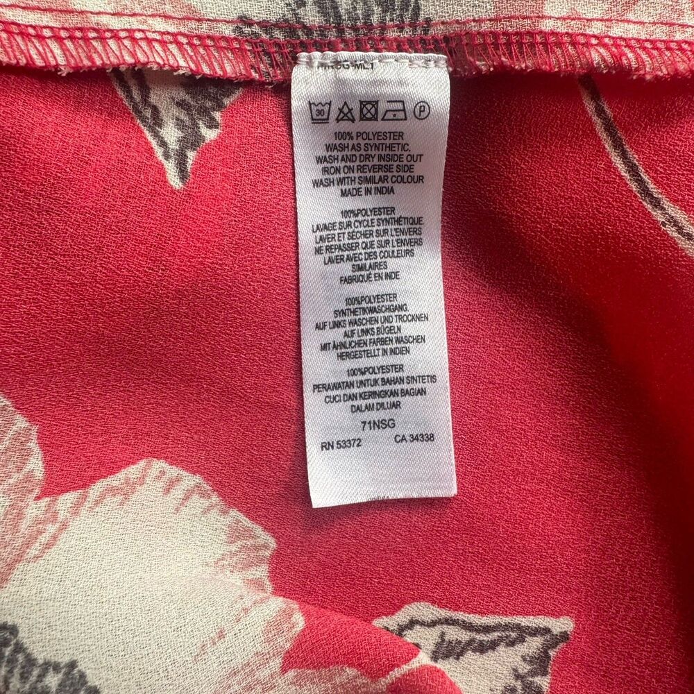 French Connection Dress Cari Size 12 Summer Floral Print Camisole Pink & Blue - Picture 12 of 14